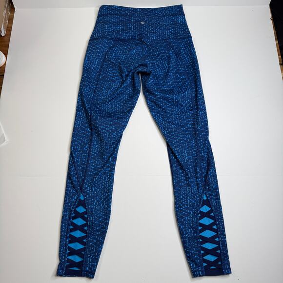Lululemon Pure Practice Pant Leggings in Samba Snake Kayak Blue Size 6 - Picture 4 of 7
